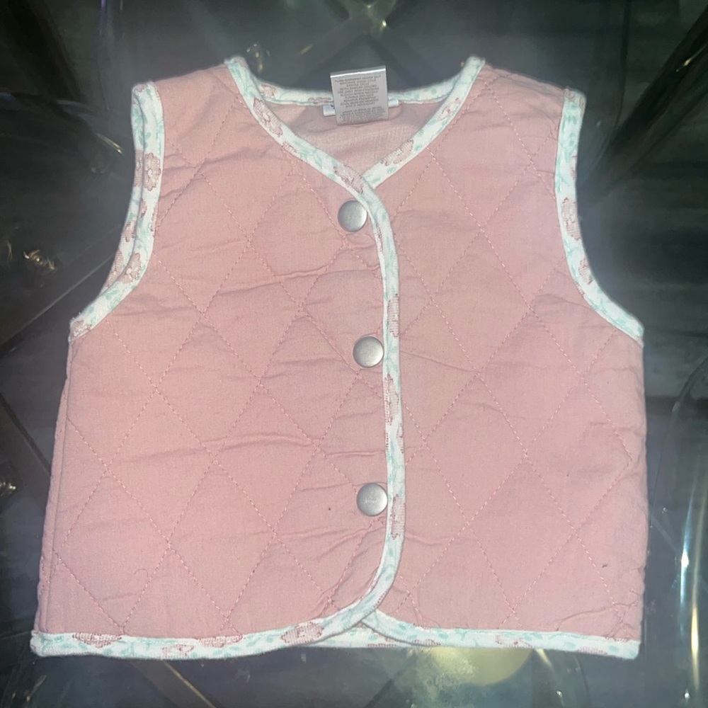 24 months girl light pink vest